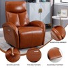 CENGHU Leather Swivel and Rocker Power Recliner Chair with Lumbar Support, Max Swivel Degree 270, Sofa Chair with USB and Type-C Ports - 2 of 4