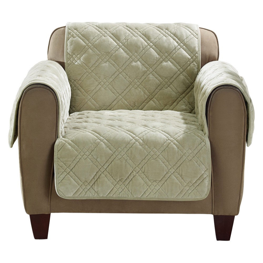 Sage (Green) Plush Comfort Chair Furniture Cover - Sure Fit