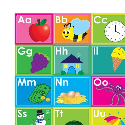 Colorful ABC Learning Placemat Set for Kids, 13" x 19", Pack of 10