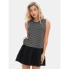 EXLURA Women's Summer Sleeveless Sundress 2025 Casual Striped Patchwork Mini Tank Dress with Pockets - 2 of 4