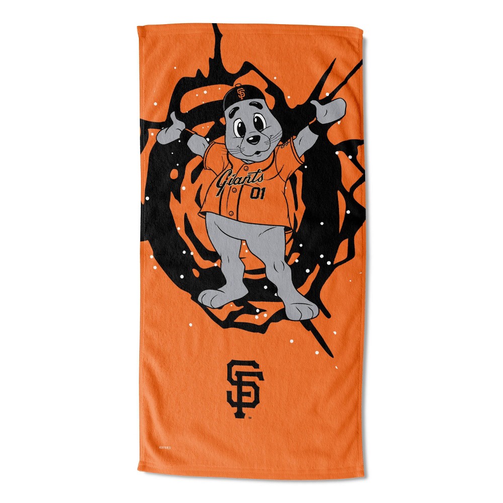 Photos - Towel 30"x60" MLB San Francisco Giants Mascot Printed Beach 