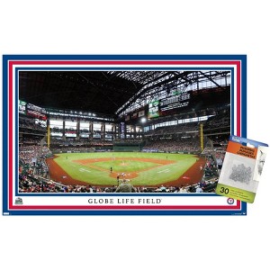 Trends International MLB Texas Rangers - Globe Life Field 22 Unframed Wall Poster Prints - 1 of 4