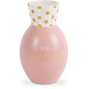 Pavilion Gift Company - Celebrate - 6.5" Bone China Vase - Decorative Vases - 1 of 4