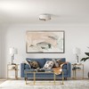 Hudson and Canal 17" Wide 2-Light Semi Flush Mount with Glass Shade - 3 of 4