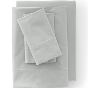 Lands' End 400 Thread Count Premium Supima Cotton No Iron Sateen Bed Sheet Set - 1 of 2