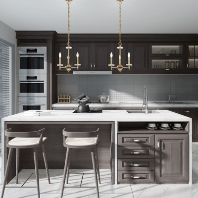 Bancroft Brushed Nickel 3-Light Mini Chandelier with Clear Crystal Bobeches