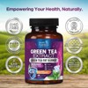 Green Tea Extract Pills - 98% Standardized EGCG 1300mg 3X Strength for Natural Energy - Supports Heart & Antioxidant Health Herbal - 60 Capsules - 4 of 4