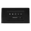 Lumoday™ Dual USB Alarm Clock (Black/Wood) - 2 of 4