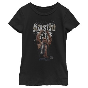 Girl's WWE Stone Cold Steve Austin 3:16 Shattered Glass T-Shirt - 1 of 4