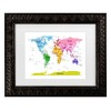 Trademark Fine Art Michael Tompsett World Map for Kids' II Matted Framed Art  - 2 of 4