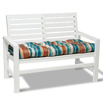 Santa Fe Stripe Water-Resistant Polyfiber Bench Cushion, 48" x 18"