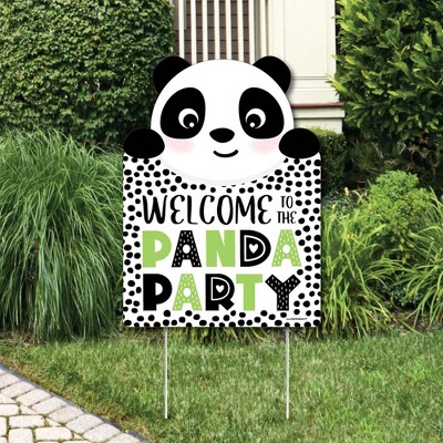 Big Dot of Happiness Party Like a Panda Bear - Party Decorations - Baby Shower or Birthday Party Welcome Yard Sign