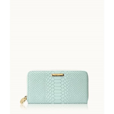 GiGi New York Blue Large Zip Wallet