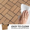 Wood Plastic Composite Deck Tiles Set of 20pcs, Composite Decking Resist Rust，DIY Interlocking Decking Tiles, Floor Tile,Durable, 12x12in Dark Grey - 4 of 4