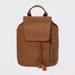 10.5" Soft Flap Mini Backpack - Universal Thread™ Cognac