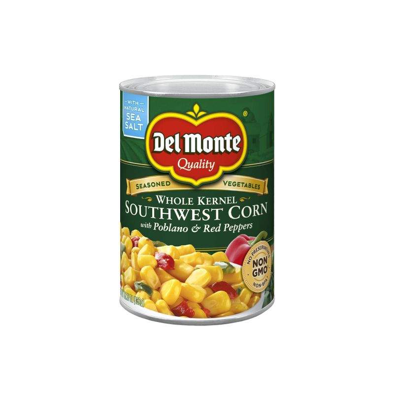 Del Monte Southwest Corn with Poblano &#38; Red Peppers 15.25oz, 1 of 9