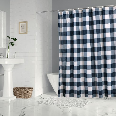 Camden Navy Shower Curtain One Shower Curtain Levtex Home Target