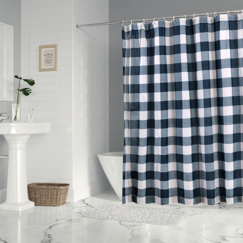 Camden Navy Shower Curtain - One Shower Curtain - Levtex Home, 1 of 4