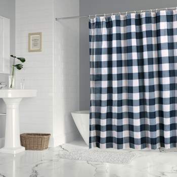 Camden Navy Shower Curtain - One Shower Curtain - Levtex Home