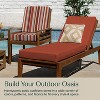Honeycomb Outdoor Chaise Lounge Cushion - Textured Solid Terracotta - 3 of 4