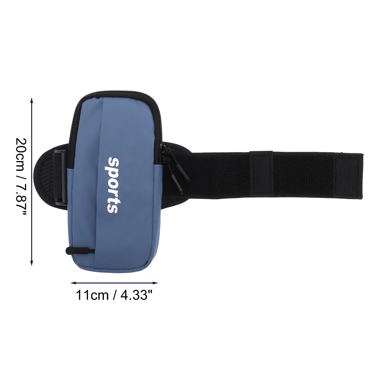 Unique Bargains Phone Holder Arm Bands with Zipper 1 Pc - thumbnail 6