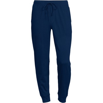 Lands' End Men's Knit Jersey Sleep Jogger Large Deep Sea Navy Target