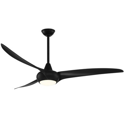 65" Minka Aire Light Wave Coal Large LED Ceiling Fan