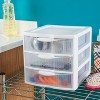 Sterilite 3 Drawer Medium Countertop Unit White with Drawers Clear - image 2 of 4