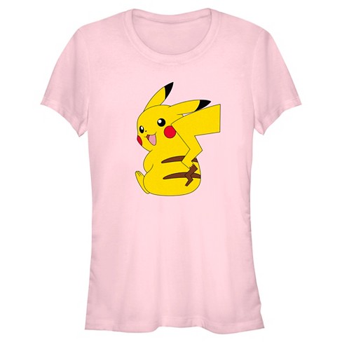 Juniors Womens Pokemon Pikachu Sitting Portrait T-Shirt - image 1 of 4