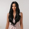 Jessie's Wig 26 Inch Long Wavy Middle Part Wig Synthetic Wig Black 1 Pc/Pack - 2 of 4