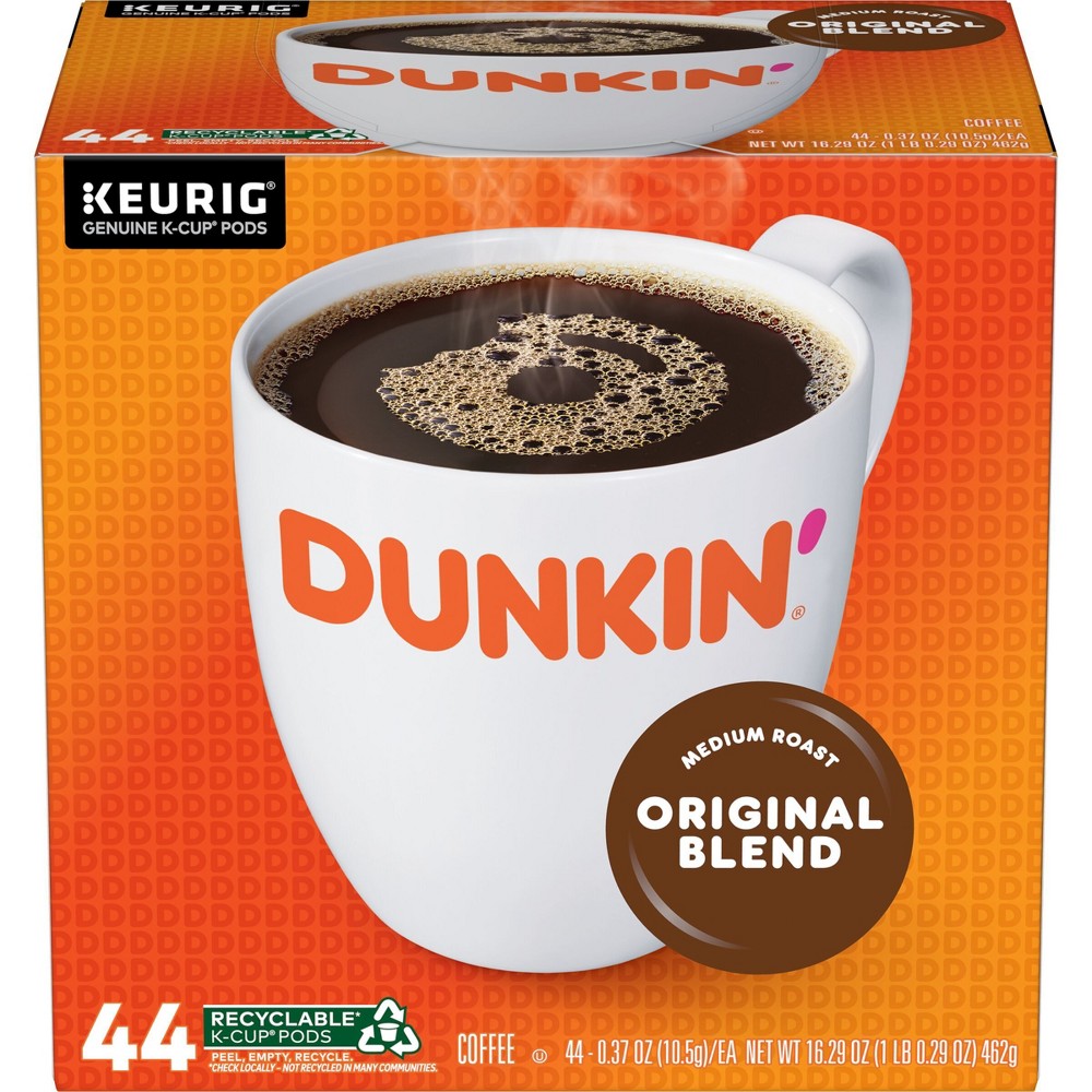 Photos - Coffee Donuts Dunkin' Original Blend, Medium Roast , Keurig K-Cup Pods - 44ct/16.2 