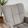 FERPIT Upholstered Teddy Velvet Rocking Accent Chair, Armchair with High Back for Living Room - 4 of 4