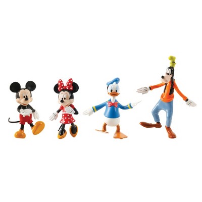 FleXfigs: Mickey Mouse - 4 Character Pack - Disney Action Figures, Ages 3+