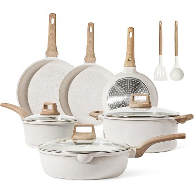 CAROTE Pots and Pans Set Non stick, Cookware Sets 11 pcs, Kitchen Cooking Set Cookware
