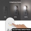 YANSUN 0.6-W att Integrated LED Dimmable Horizontal Night Light, White 5000K, Dusk to Dawn, White, 2-Pack - 4 of 4