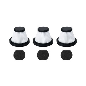 Nispira HEPA Filter Replacement Compatible with Xiaomi Deerma DX115 DX115S DX115C Handheld Portable Vacuum Cleaner, 3 Packs - 1 of 4