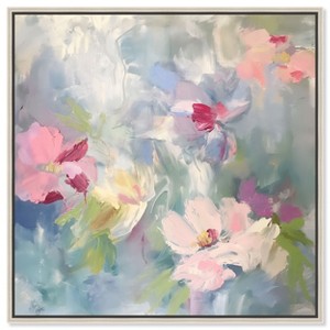 Art Remedy Fractal Flowers Floral Abstract Art Framed - 1 of 4