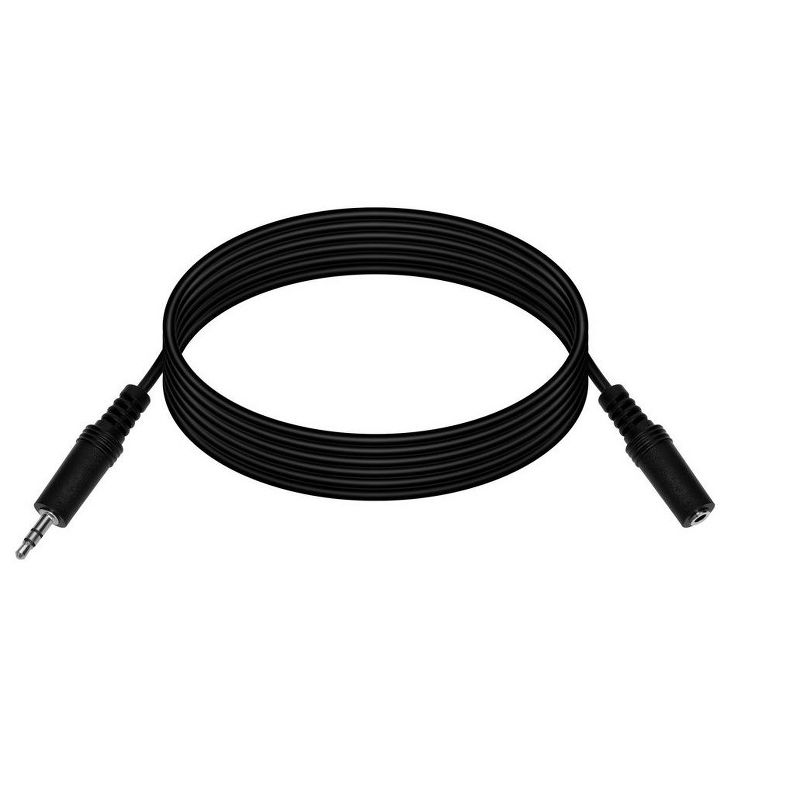 Monoprice Stereo Extension Cable - 12 Feet - Black | 3.5mm Plug/Jack Male/Female, 4 of 7