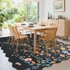 Nasitip Traditional Falling Flowers Area Rug for Living Room Bedroom， Washable Low-Pile Rug with Non-Slip Backing - 3 of 4