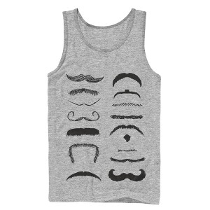 Men's Lost Gods Mustache Types Tank Top - 1 of 4