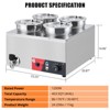 Stainless Steel Insulated Soup Warmer - Double Layer Carton Packaging, Adjustable Temp,Soup Station for Restaurant, Buffet, Silver - 3 of 4
