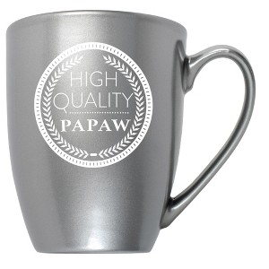 Elanze Designs Top Choice Papaw Grey 10 ounce New Bone China Coffee Cup Mug - 1 of 4