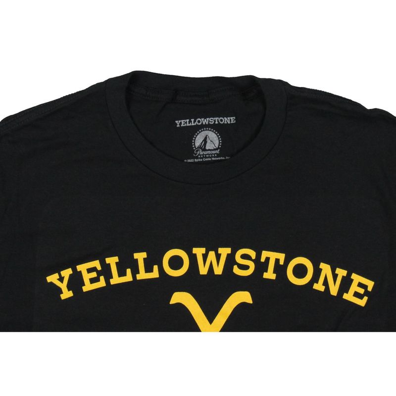 Yellowstone Shirt Men's Dutton Ranch Y Logo TV Show T-Shirt Tee Adult, 3 of 4
