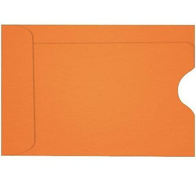 LUX Credit Card Sleeve 2 3/8 x 3 1/2 50/Box Mandarin LUX-1801-11-50