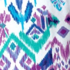 white multi batik