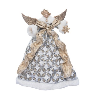 Season's Designs 16" Champagne And White Angel With Gold