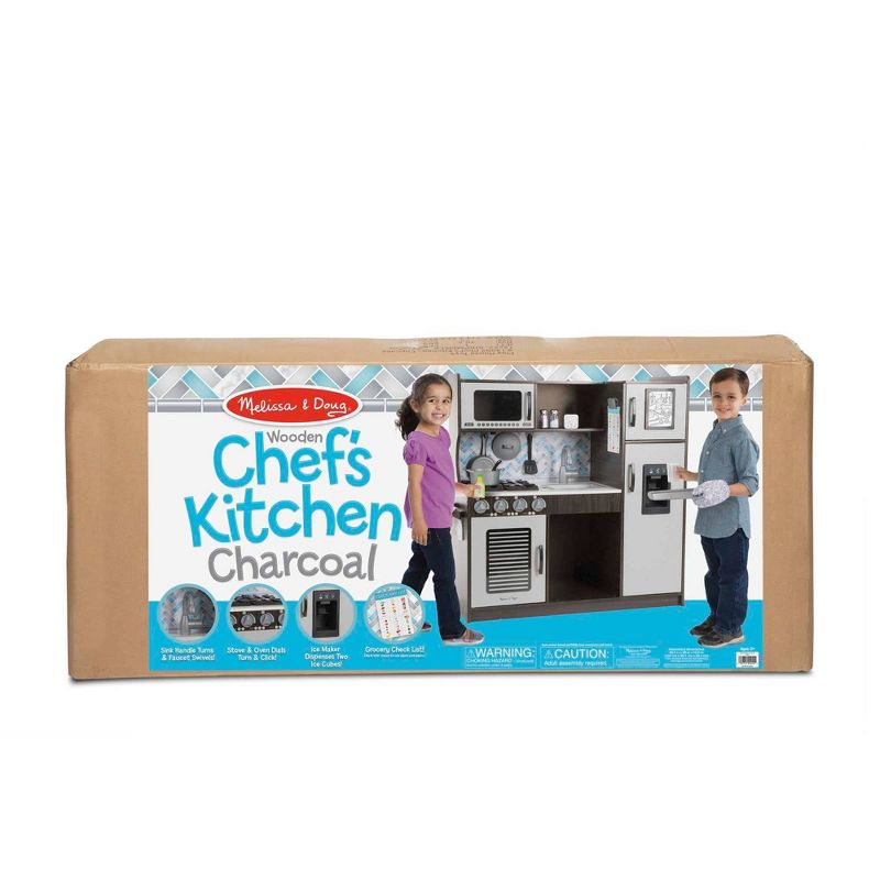 Melissa &#38; Doug Chef&#39;s Kitchen Pretend Play Set - Charcoal, 4 of 15