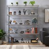 5-Tier Storage Shelves Unit With Removable Shelves, Adjustable Feet, Moving Wheels Steel Rust Proof Storage Rack For Supermarket, Warehouse - 2 of 4