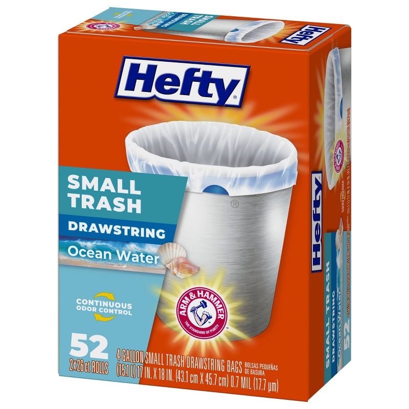 Hefty Ocean Water Trash Bag - Small - 52ct, 4 of 7