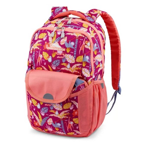 High Sierra Ollie Lunchkit Backpack with Exterior Bottle Pocket, Orchid  Jungle